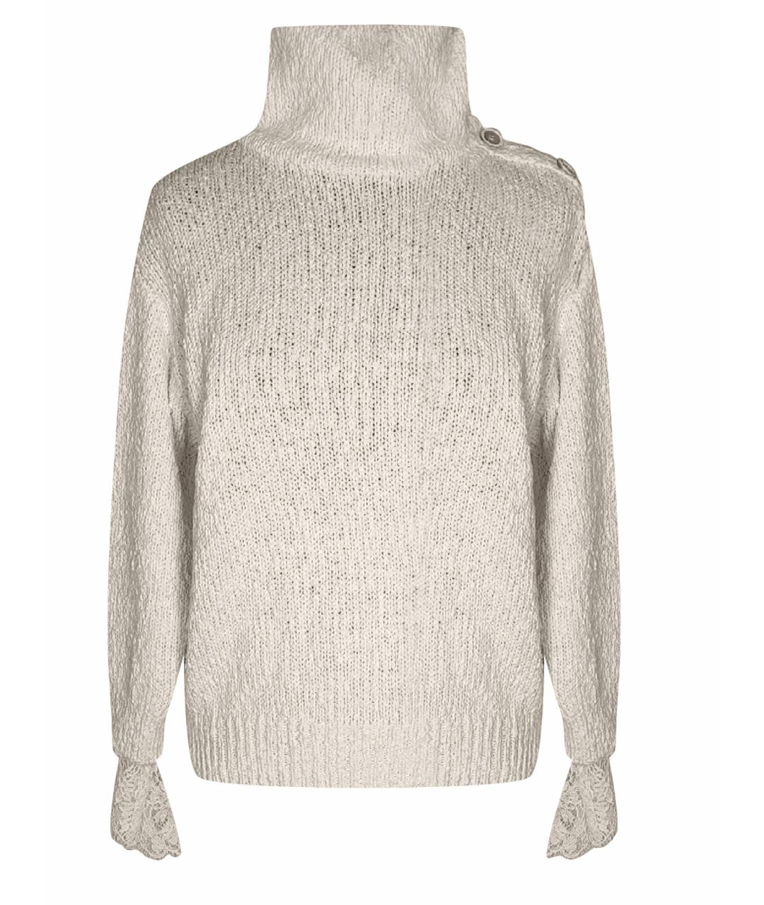 BRUNELLO CUCINELLI Белый хлопковый джемпер / свитер, фото 1