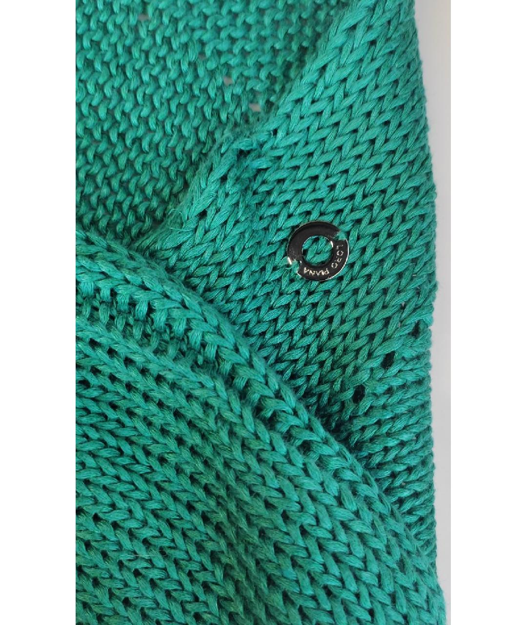 LORO PIANA Зеленый хлопковый джемпер / свитер, фото 5