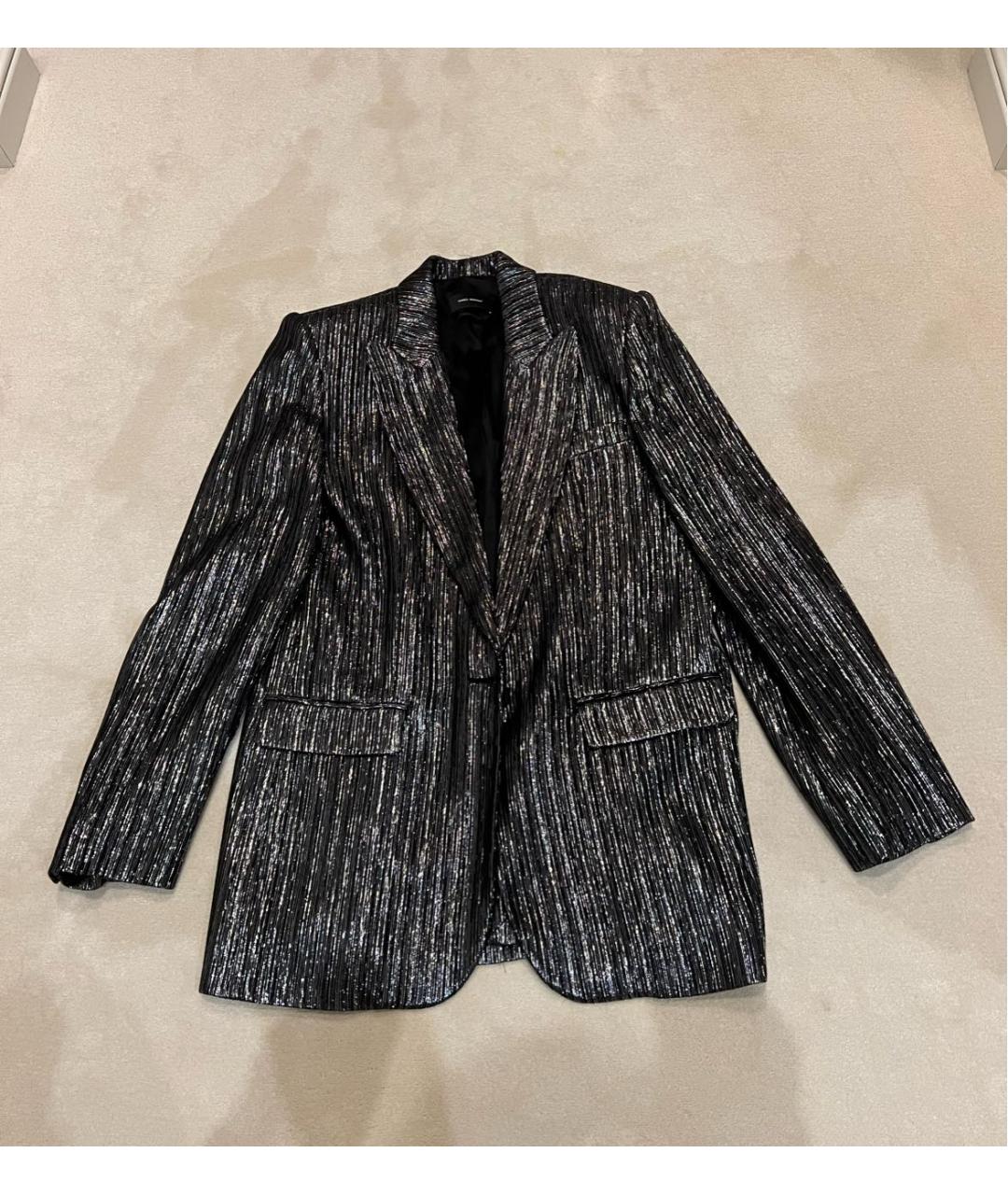 ISABEL MARANT Серебрянный вискозный жакет/пиджак, фото 8