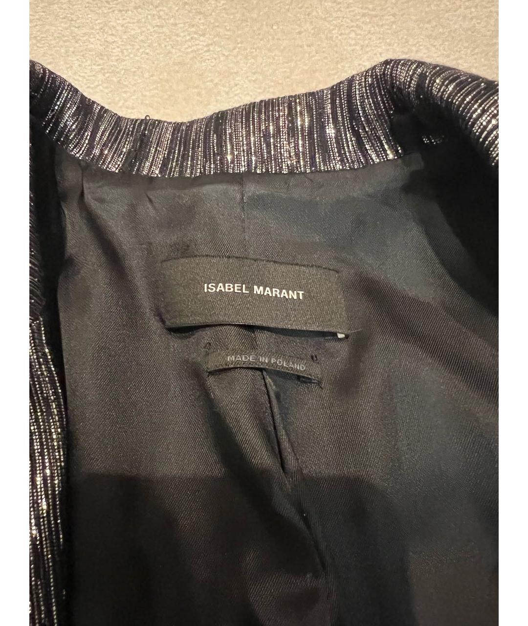 ISABEL MARANT Серебрянный вискозный жакет/пиджак, фото 3