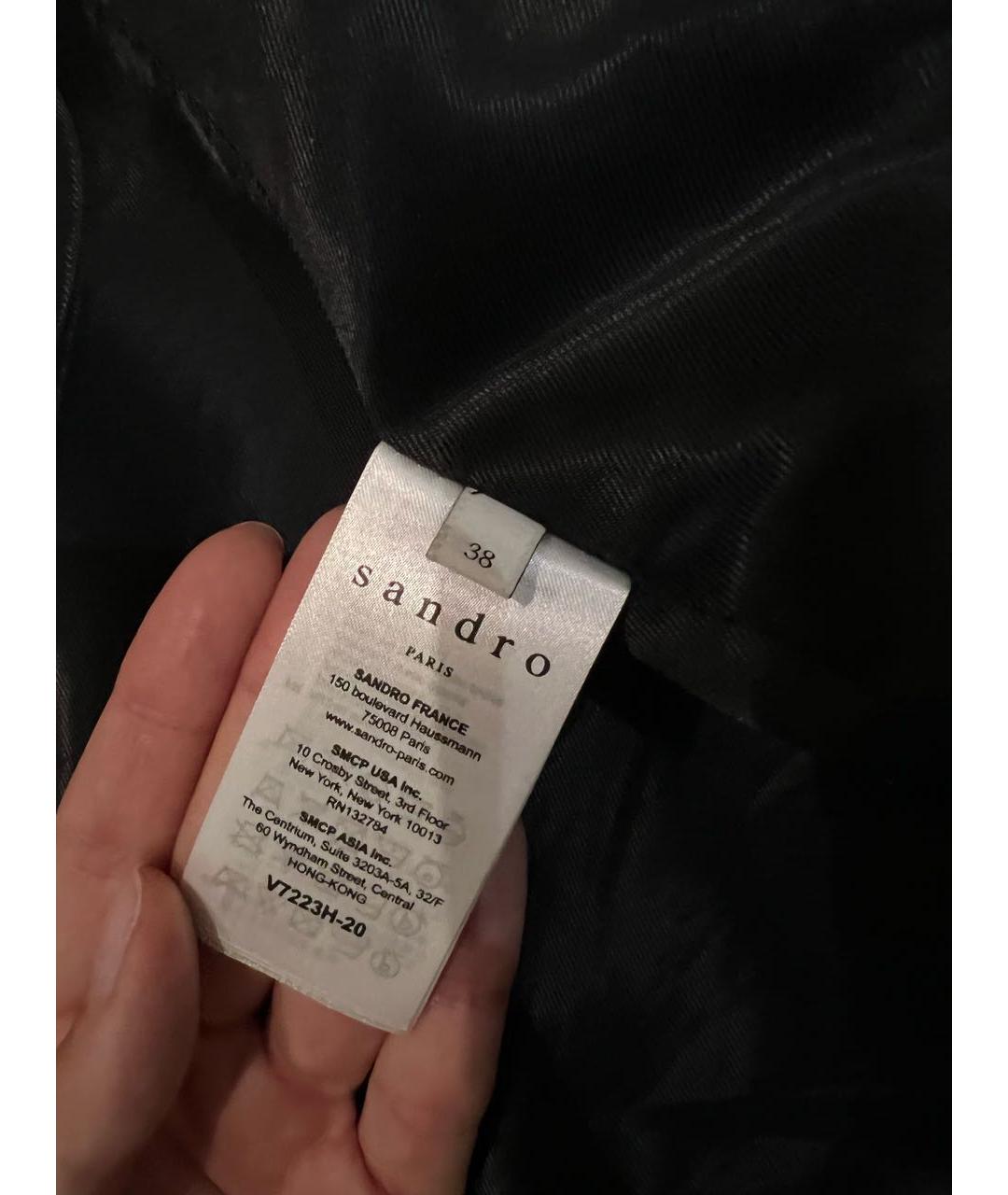 SANDRO Серый шерстяной жакет/пиджак, фото 5