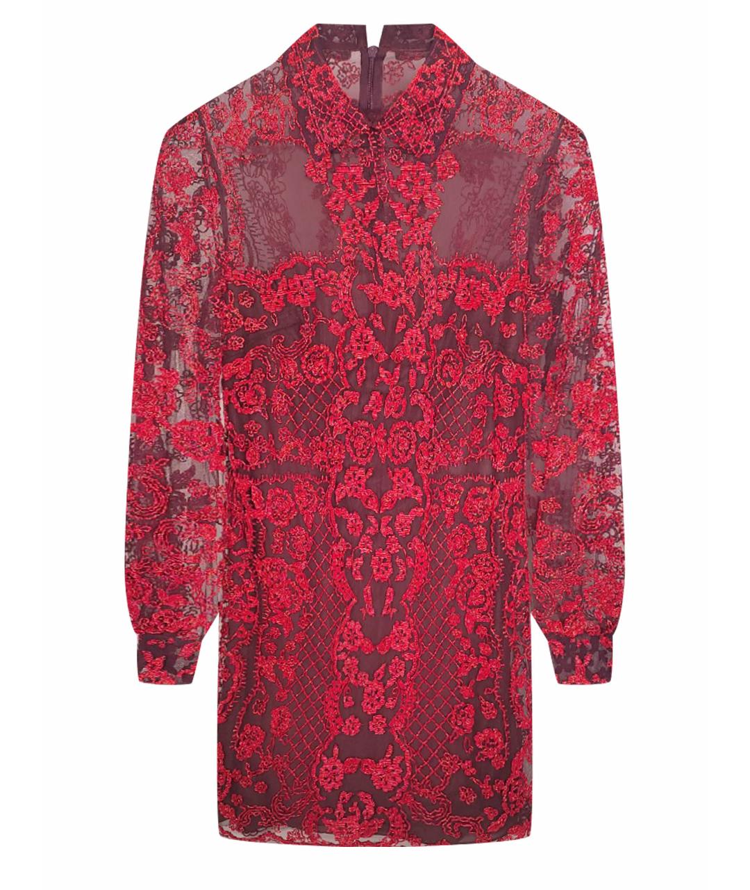 VALENTINO Красное полиамидовое коктейльное платье, фото 1