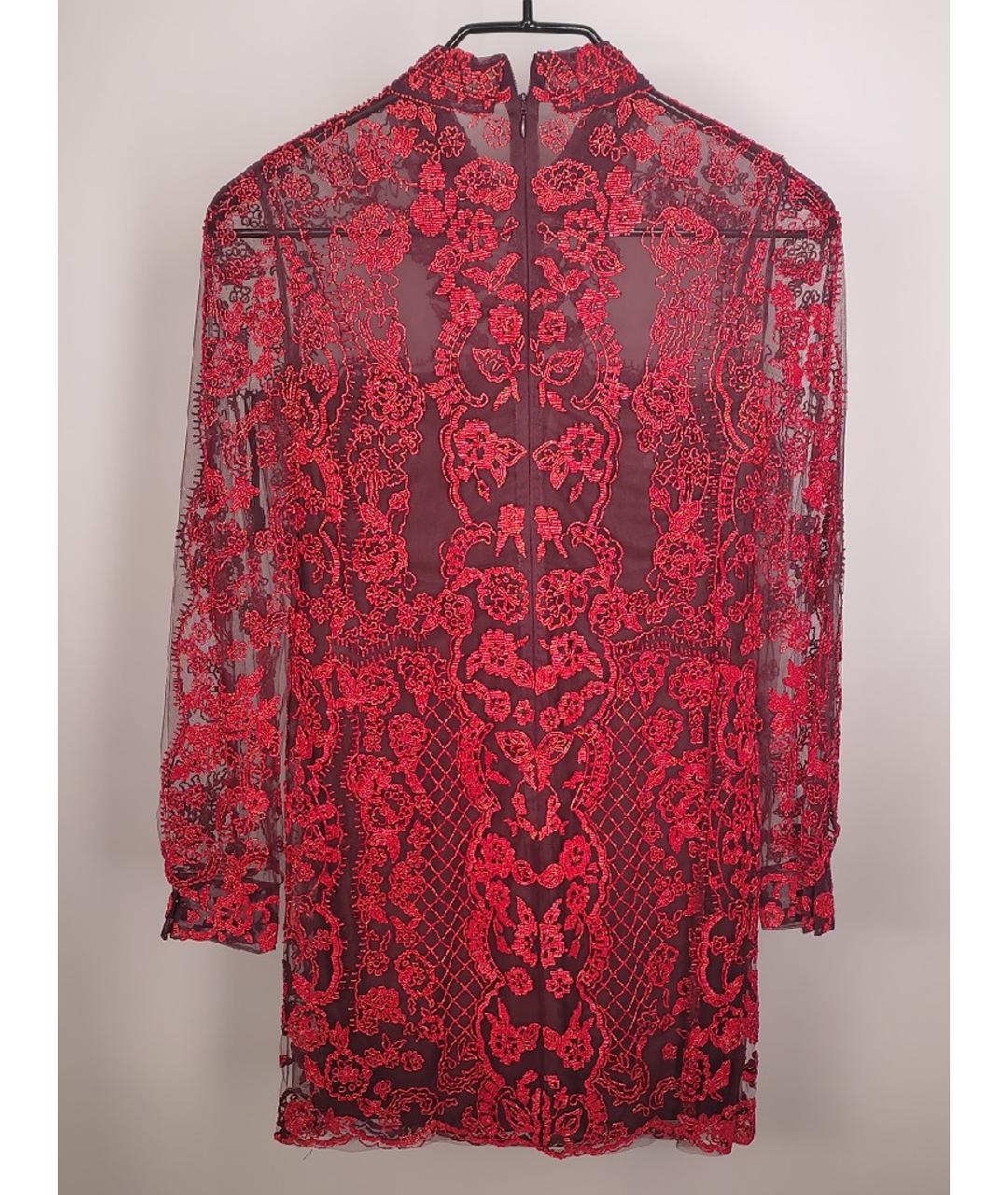 VALENTINO Красное полиамидовое коктейльное платье, фото 2