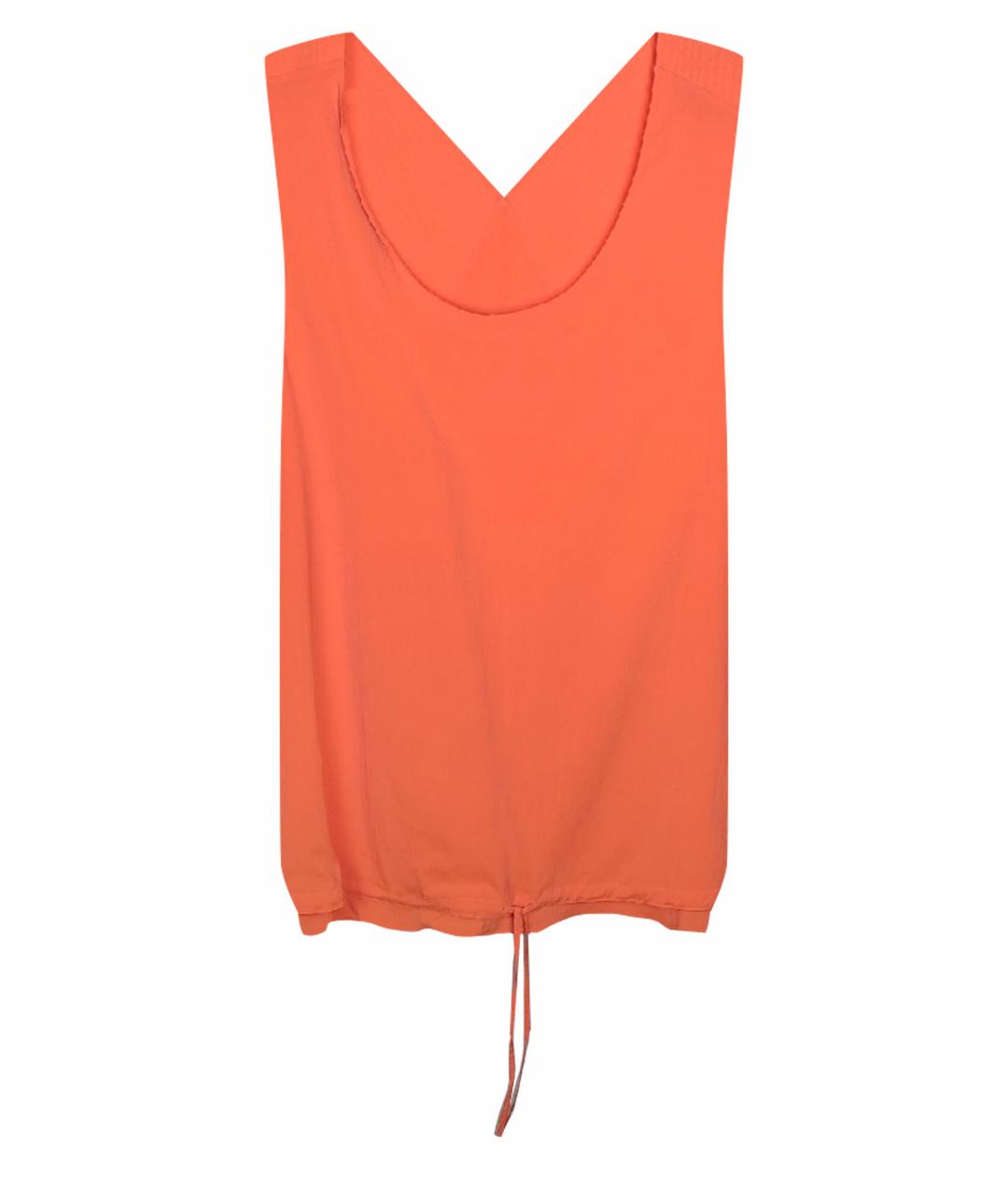 CHLOE Оранжевая шелковая блузы, фото 1