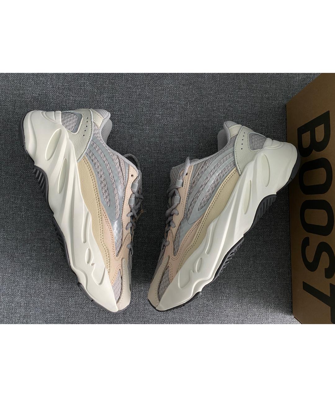 ADIDAS YEEZY Серые текстильные кроссовки, фото 2