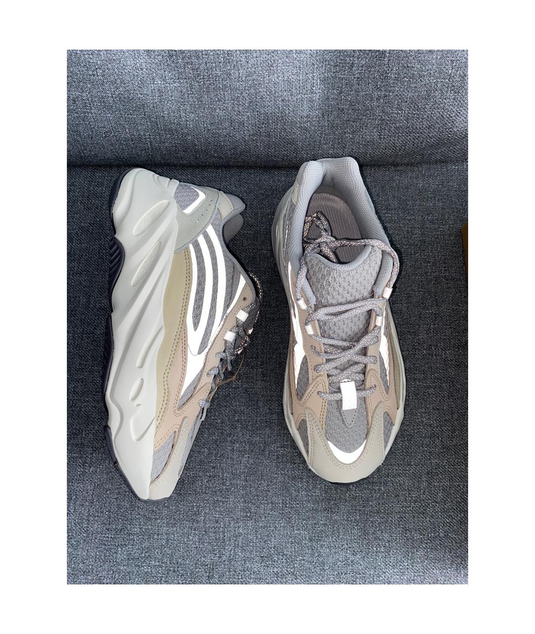 ADIDAS YEEZY Серые текстильные кроссовки, фото 3