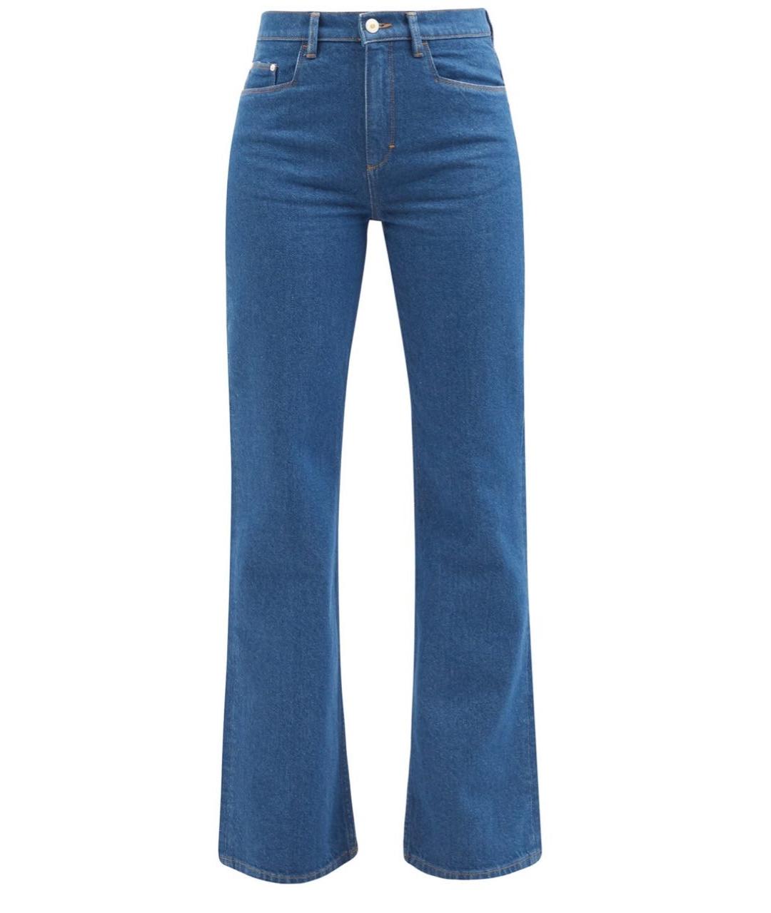 WANDLER Синие хлопковые джинсы клеш, фото 1
