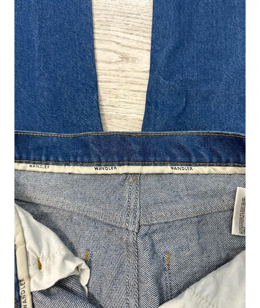 WANDLER Синие хлопковые джинсы клеш, фото 3