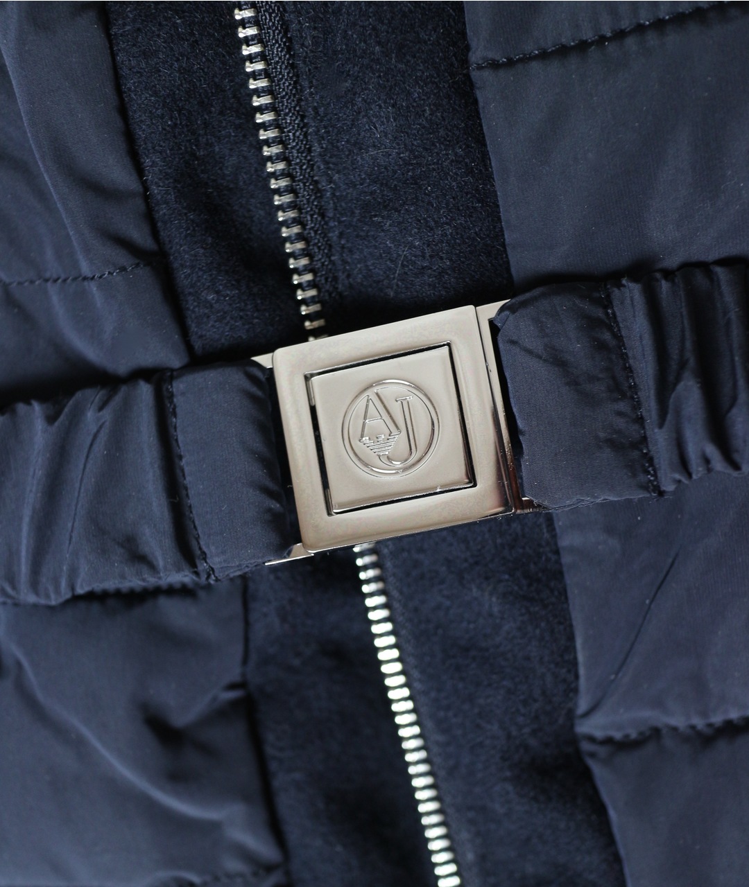 ARMANI JEANS Темно-синяя полиамидовая куртка, фото 6
