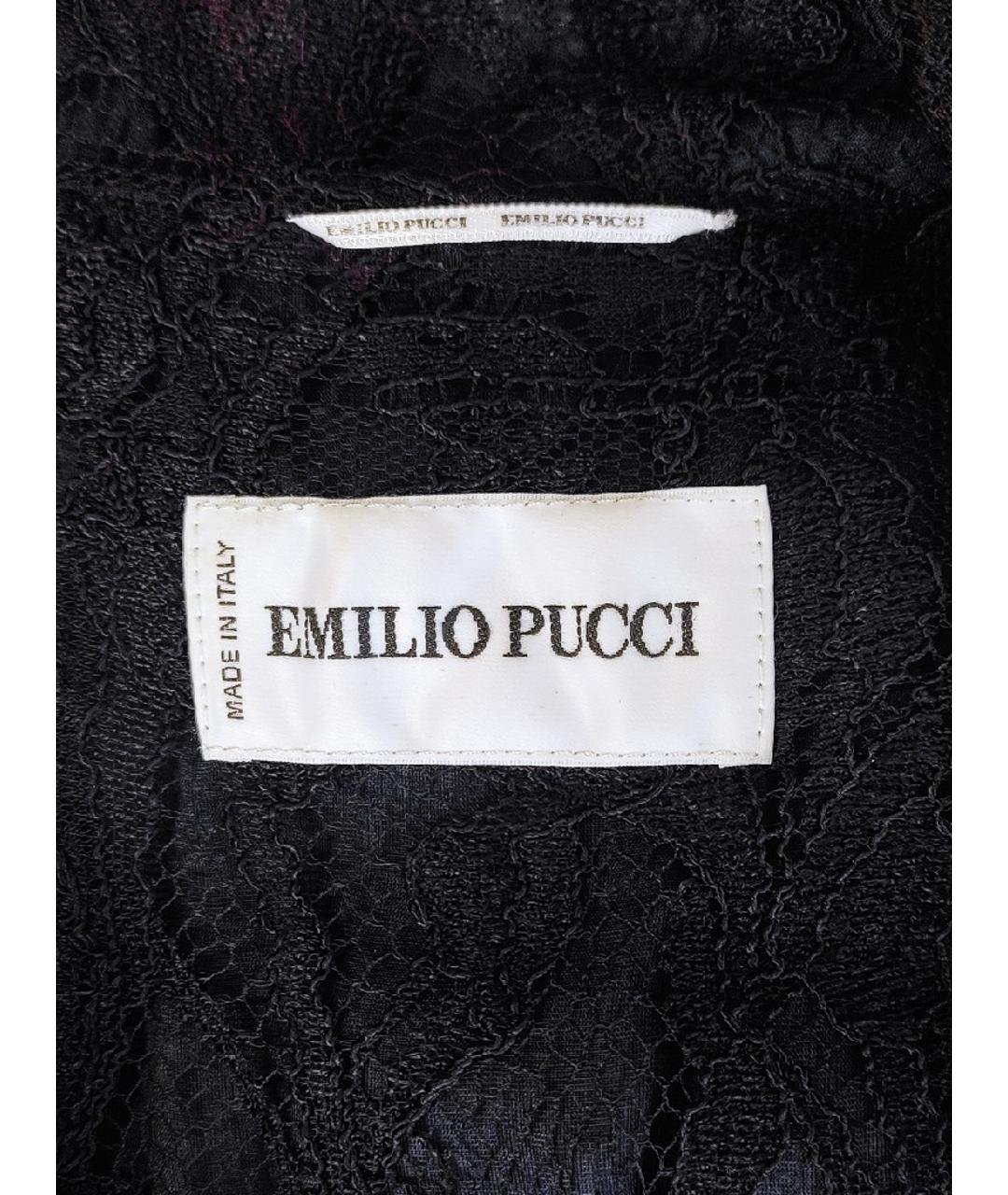 EMILIO PUCCI Черное вискозное платье, фото 4