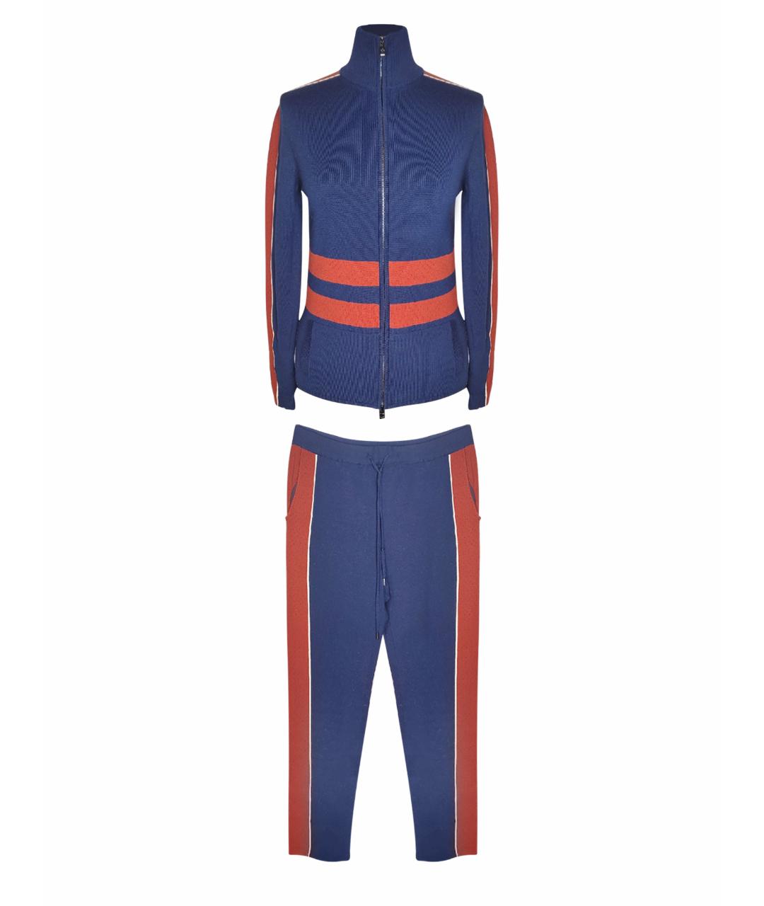 LORO PIANA Темно-синий шерстяной спортивные костюмы, фото 1