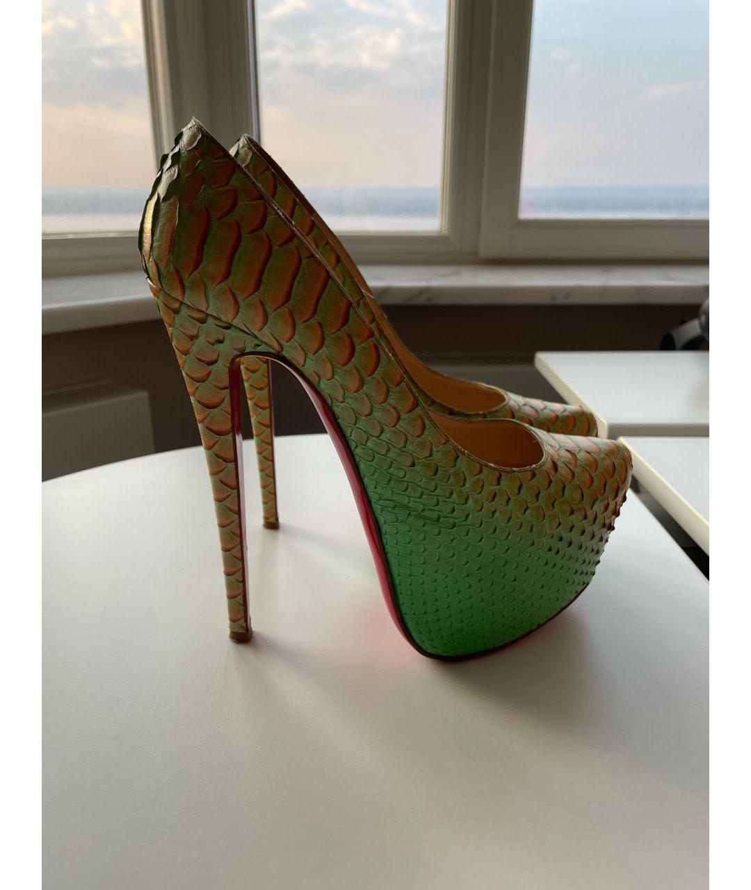 CHRISTIAN LOUBOUTIN Мульти туфли из экзотической кожи, фото 4