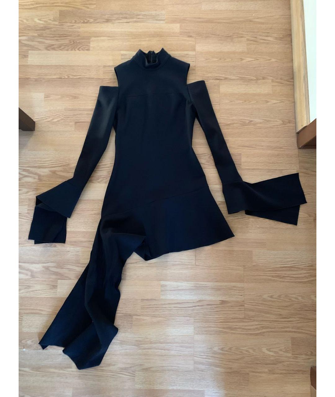 ALEXIS Черное вискозное коктейльное платье, фото 8