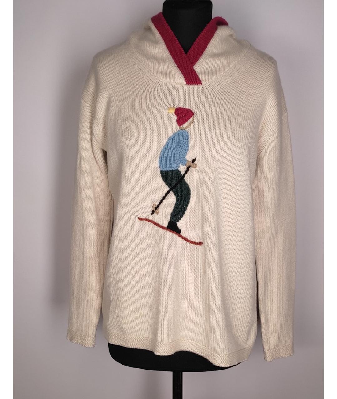 LORO PIANA Бежевый кашемировый джемпер / свитер, фото 6