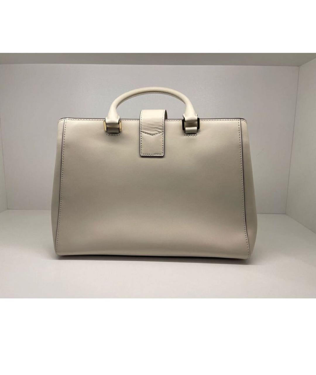 MICHAEL KORS Бежевая кожаная сумка с короткими ручками, фото 3