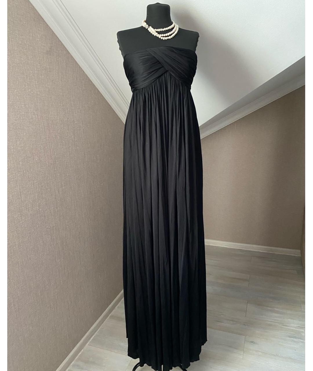 ALEXANDER MCQUEEN Черное полиамидовое вечернее платье, фото 9