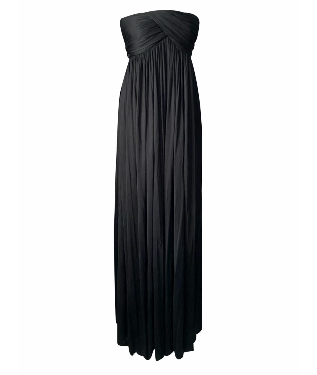 ALEXANDER MCQUEEN Черное полиамидовое вечернее платье, фото 1