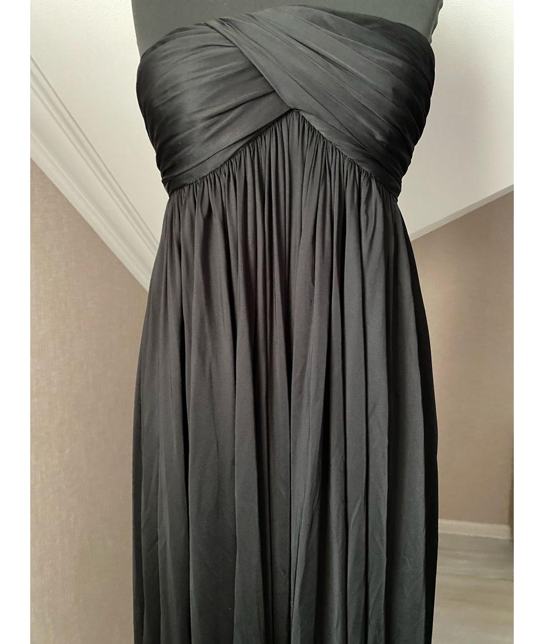 ALEXANDER MCQUEEN Черное полиамидовое вечернее платье, фото 4