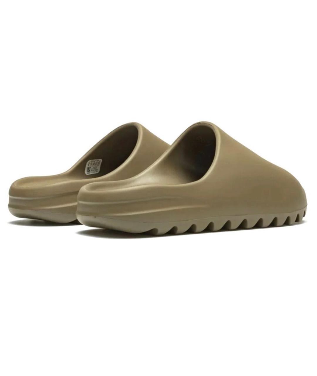 ADIDAS YEEZY Коричневые шлепанцы, фото 3