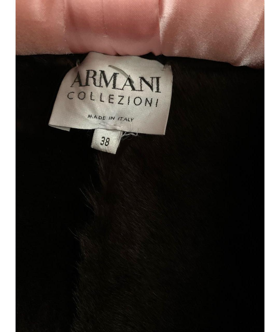 ARMANI COLLEZIONI Коричневая дубленка, фото 4