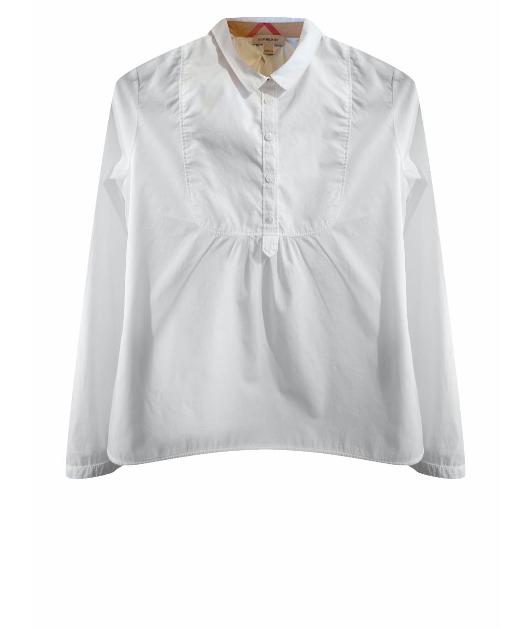 BURBERRY Белая хлопковая рубашка/блузка, фото 1