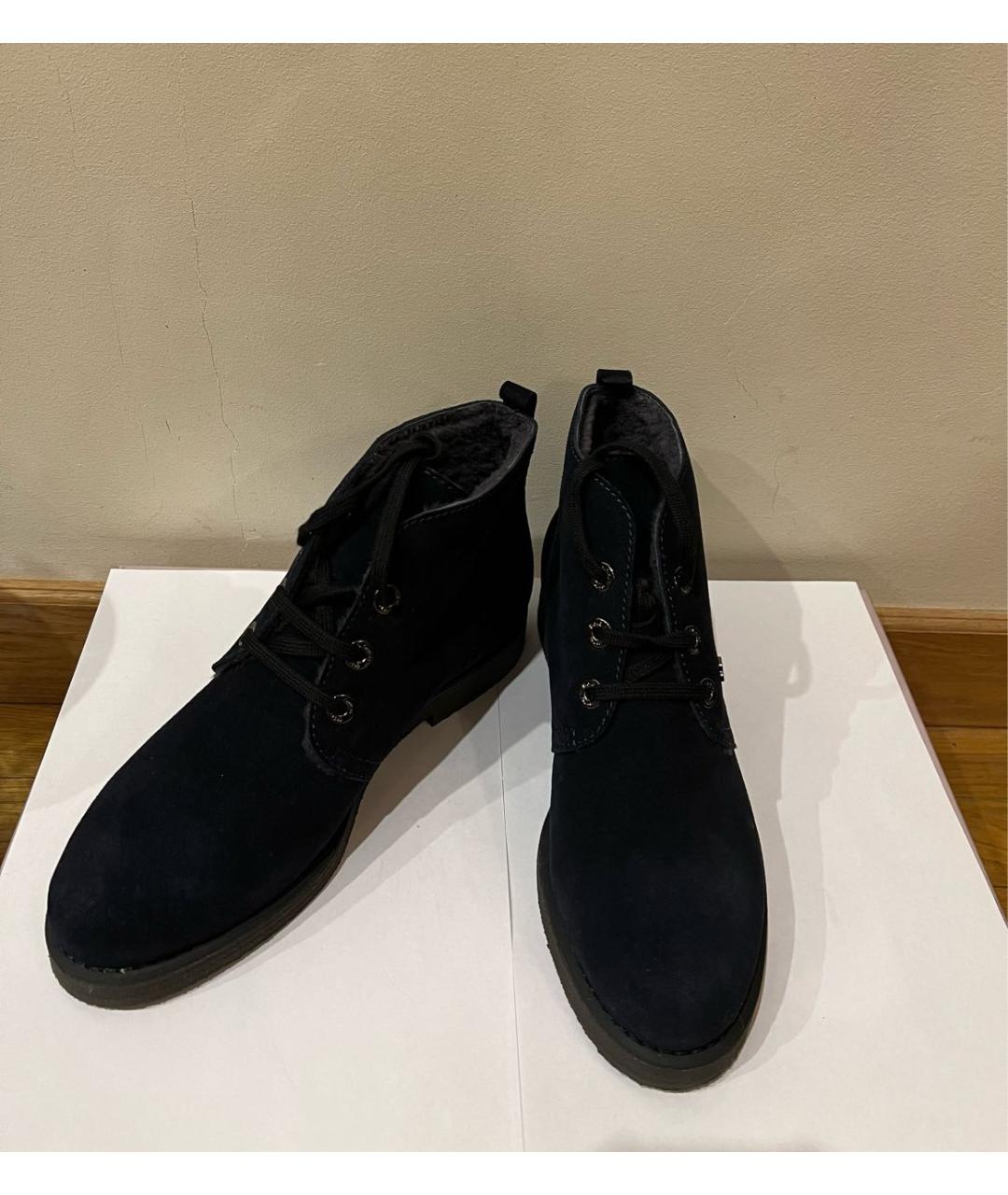 BALDININI Темно-синие замшевые ботинки, фото 3