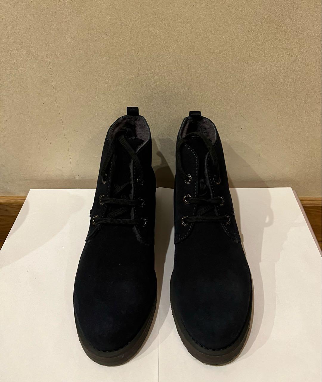 BALDININI Темно-синие замшевые ботинки, фото 2