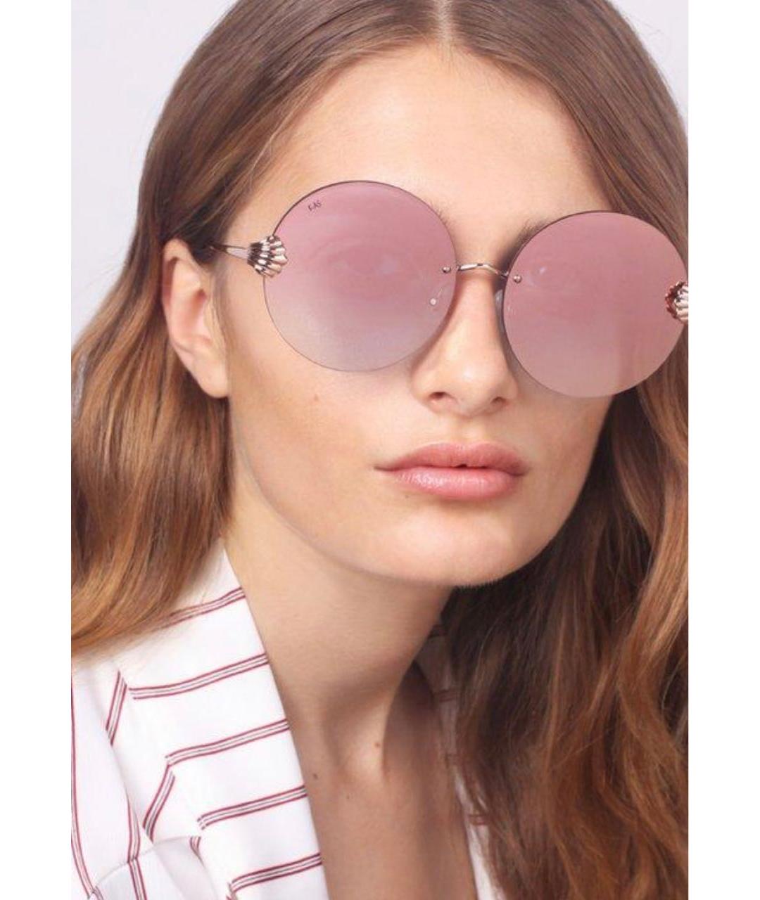 FOR ART'S SAKE Розовые пластиковые солнцезащитные очки, фото 3
