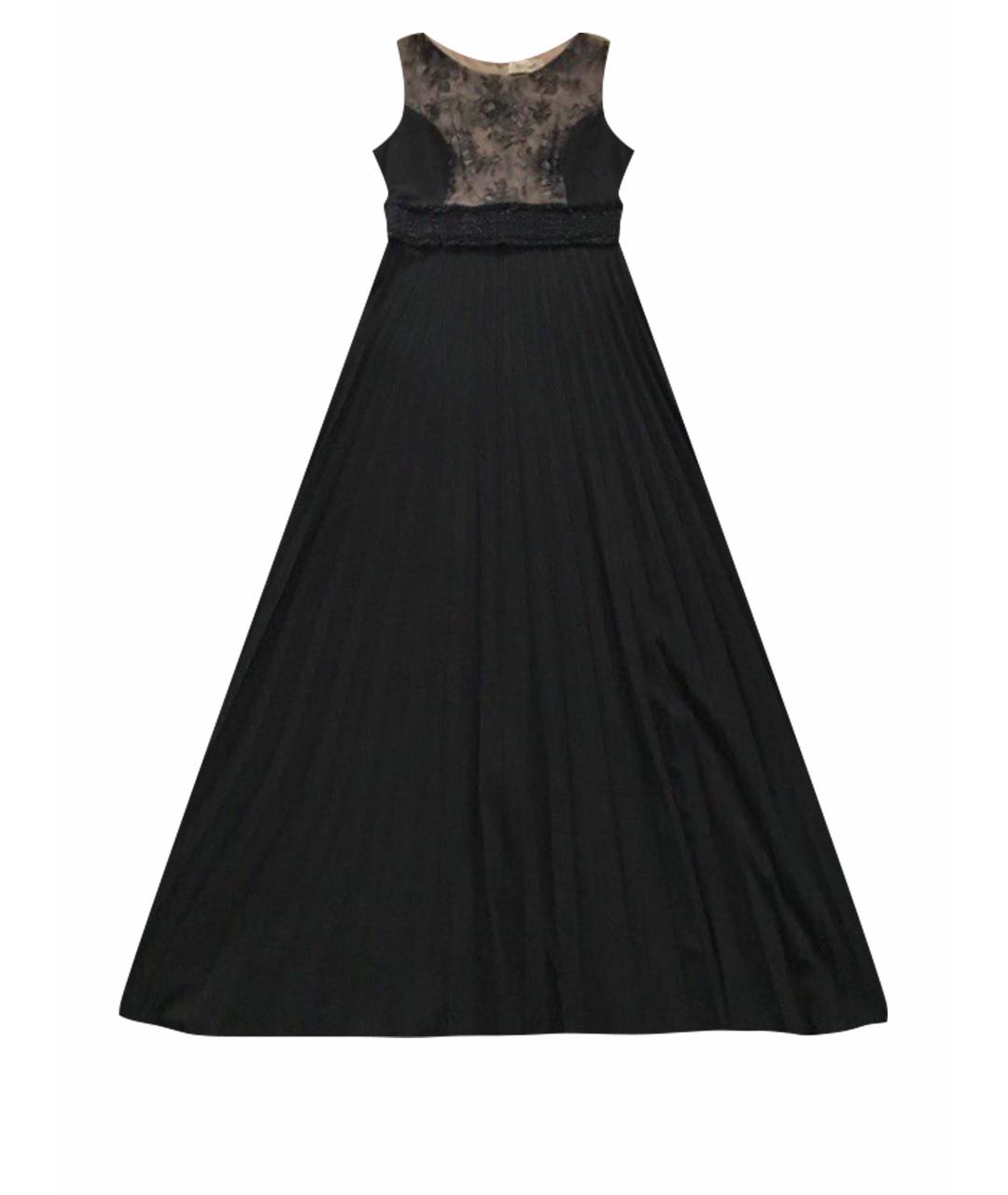 KI6 Черное полиэстеровое вечернее платье, фото 1