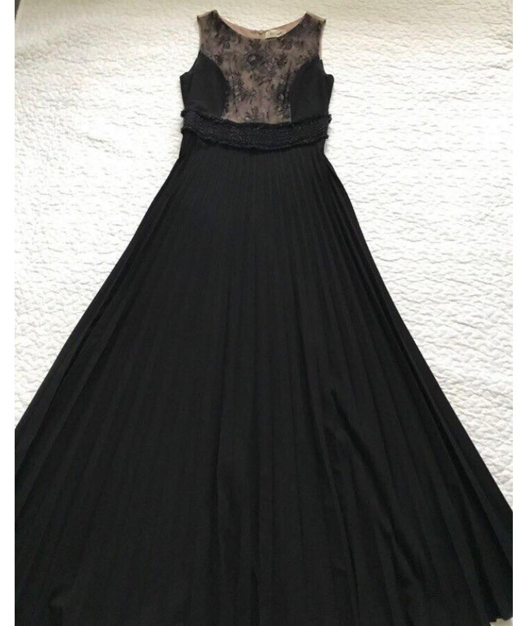 KI6 Черное полиэстеровое вечернее платье, фото 9