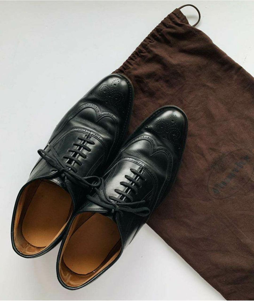 CHURCH'S Черные кожаные туфли, фото 7