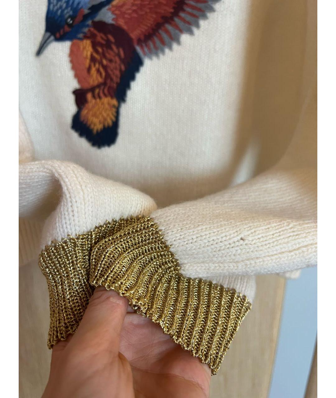 GUCCI Бежевый шерстяной джемпер / свитер, фото 6