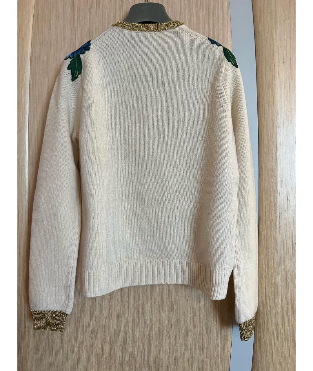 GUCCI Бежевый шерстяной джемпер / свитер, фото 2