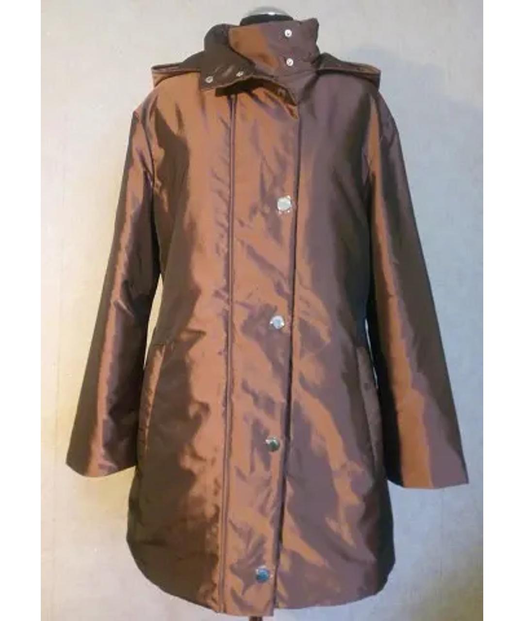 ELEGANCE Бордовое полиэстеровое пальто, фото 9