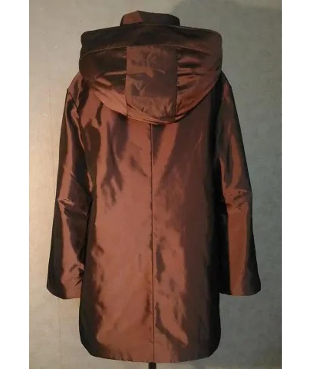 ELEGANCE Бордовое полиэстеровое пальто, фото 2