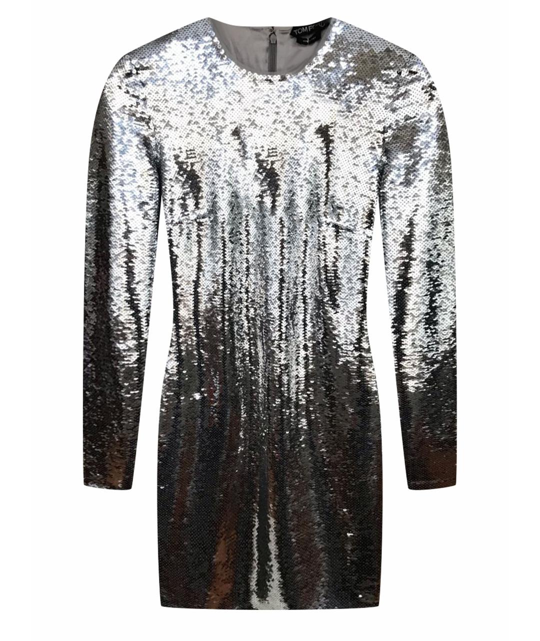TOM FORD Серебряное полиамидовое вечернее платье, фото 1