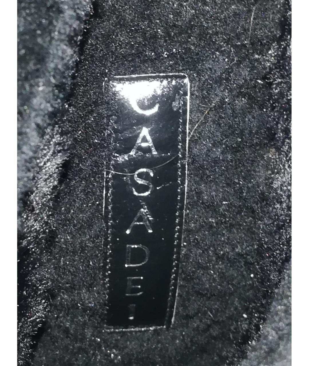 CASADEI Черные замшевые сапоги, фото 5