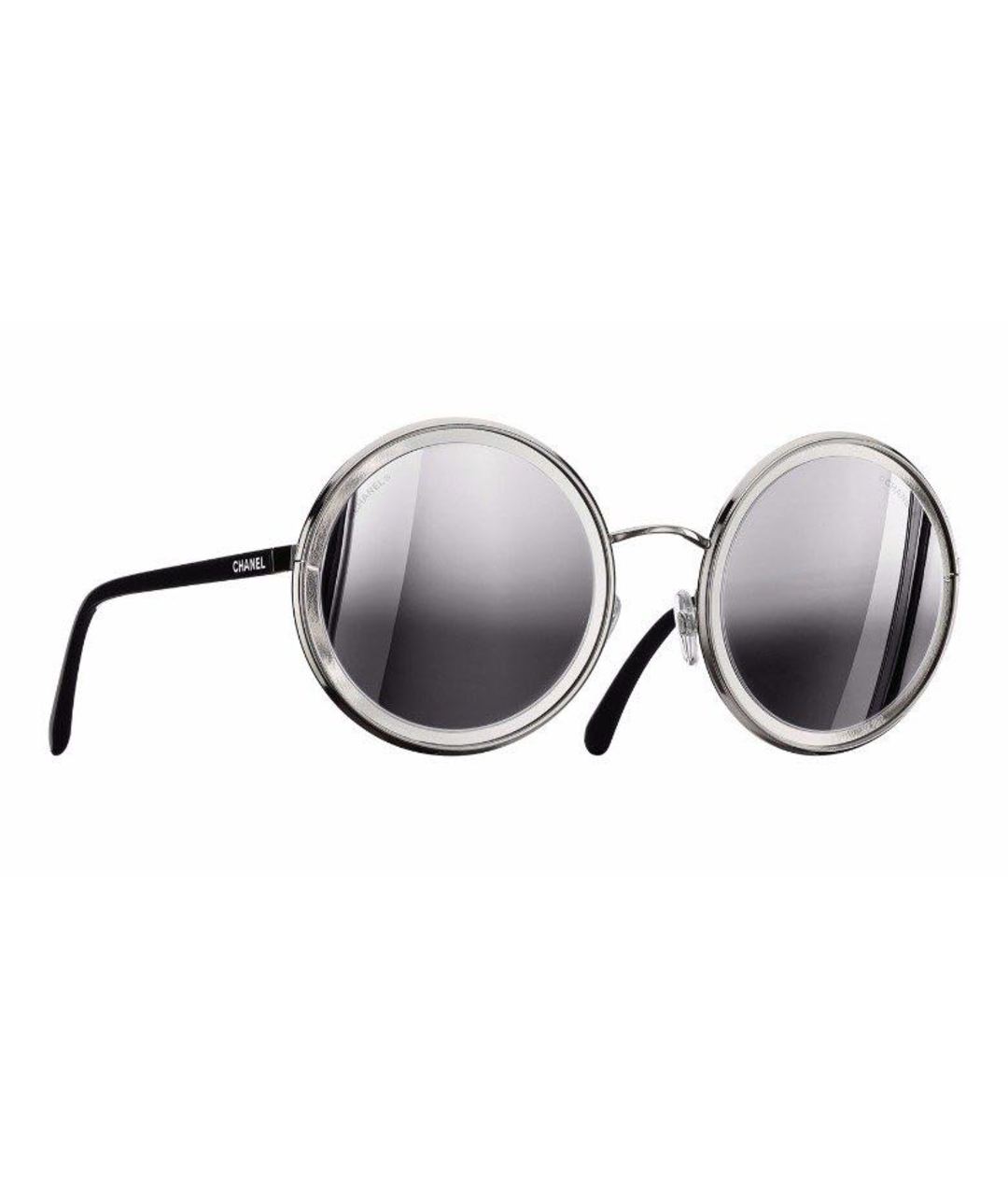 CHANEL PRE-OWNED Серебряные солнцезащитные очки, фото 6