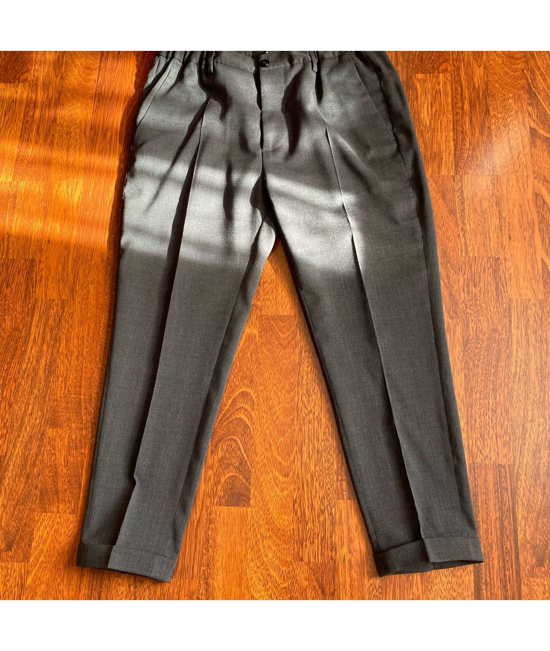 DSQUARED2 Серые шерстяные брюки узкие, фото 6