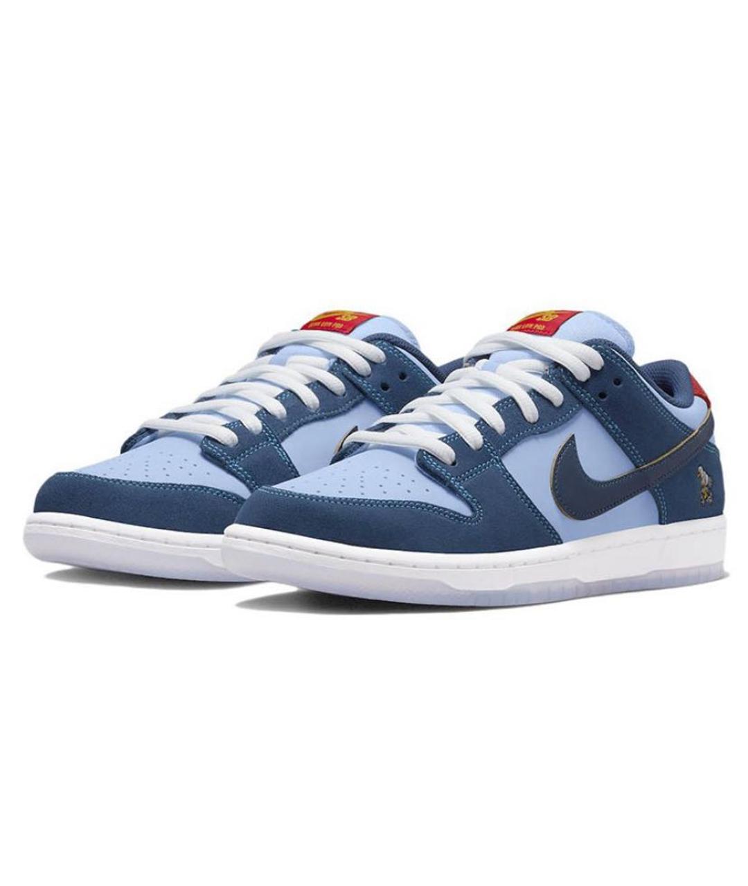NIKE Синие замшевые кроссовки, фото 2