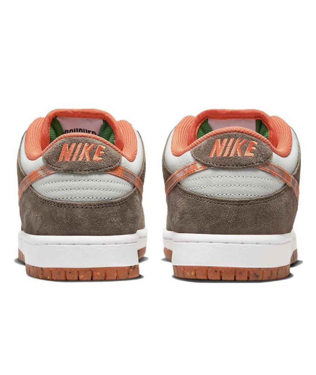 NIKE Коричневые замшевые кроссовки, фото 4