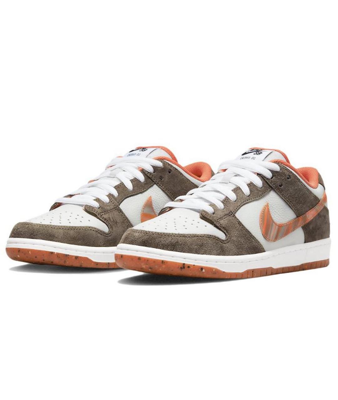 NIKE Коричневые замшевые кроссовки, фото 2