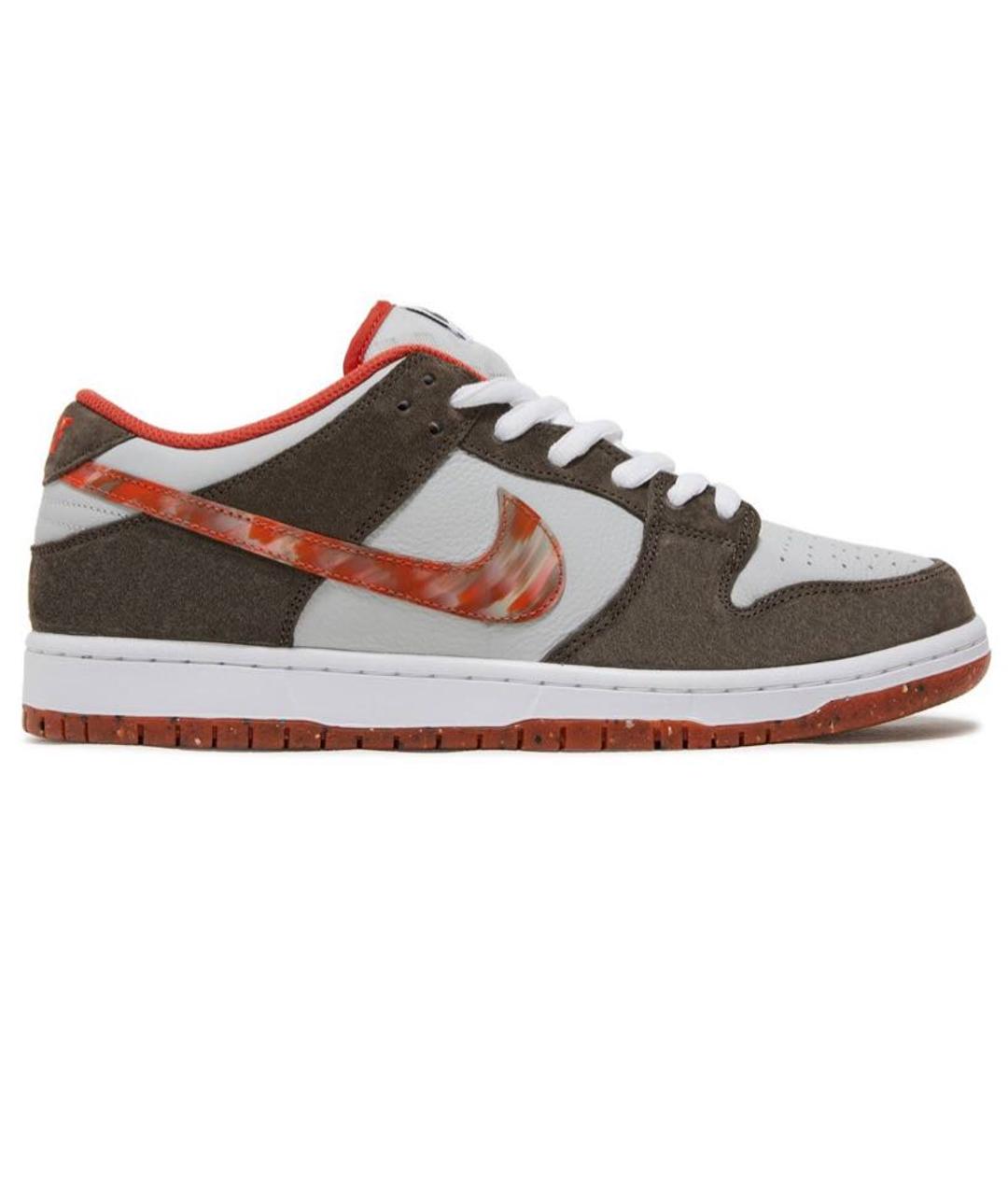 NIKE Коричневые замшевые кроссовки, фото 1