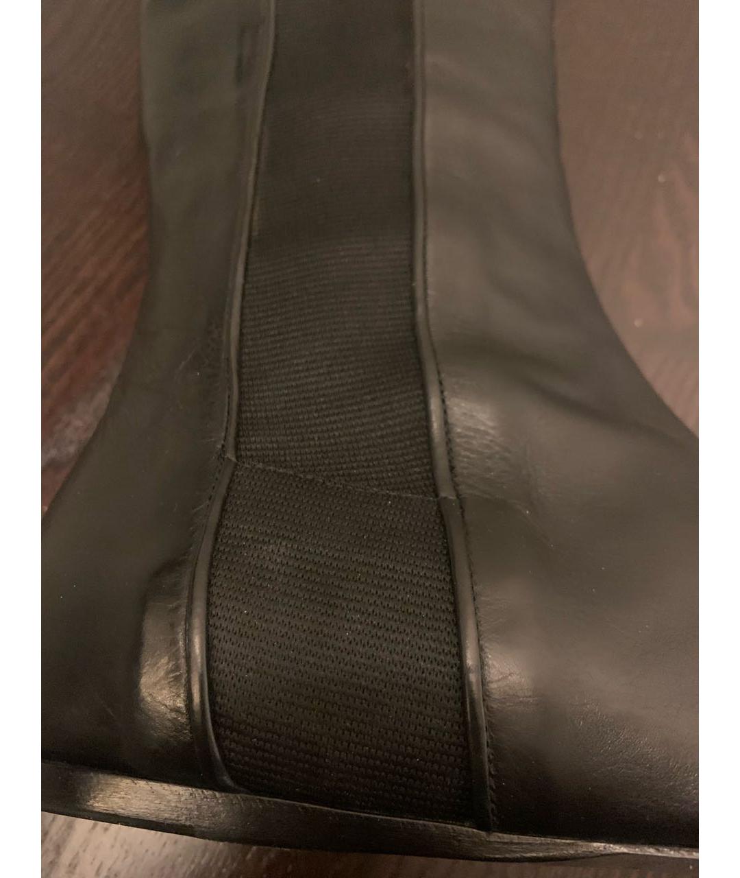 GIAMBATTISTA VALLI Черные кожаные ботфорты, фото 7