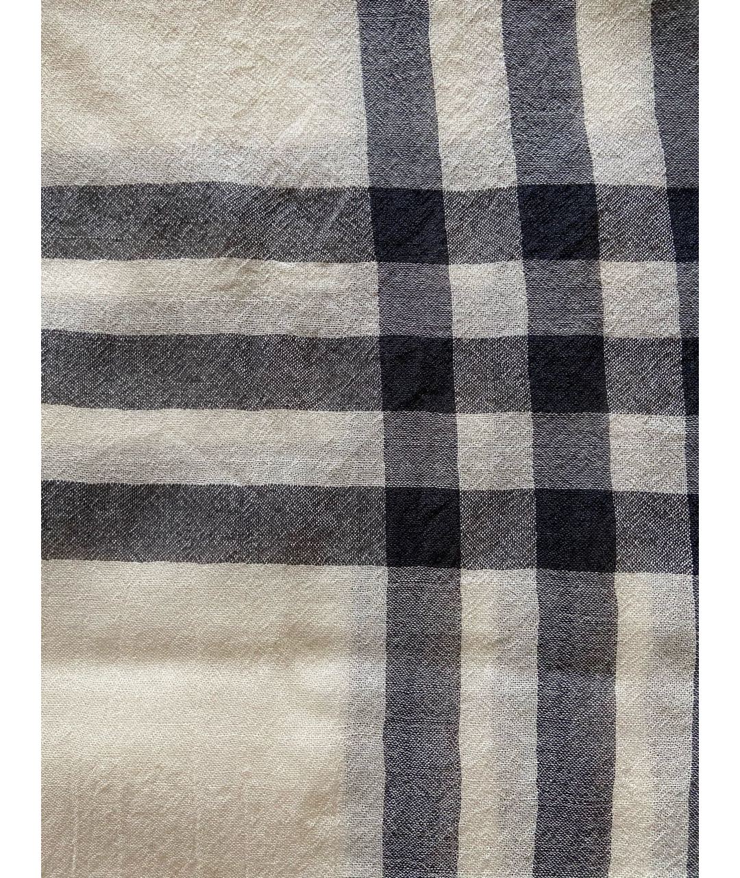 BURBERRY Бежевый шерстяной шарф, фото 2
