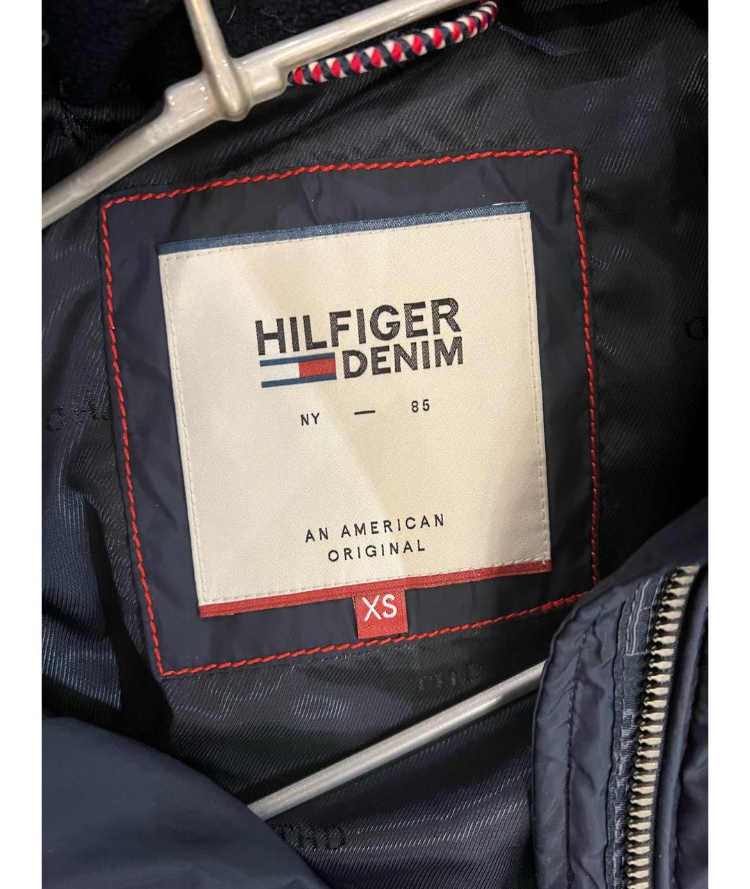 TOMMY HILFIGER Синий полиэстеровый пуховик, фото 4