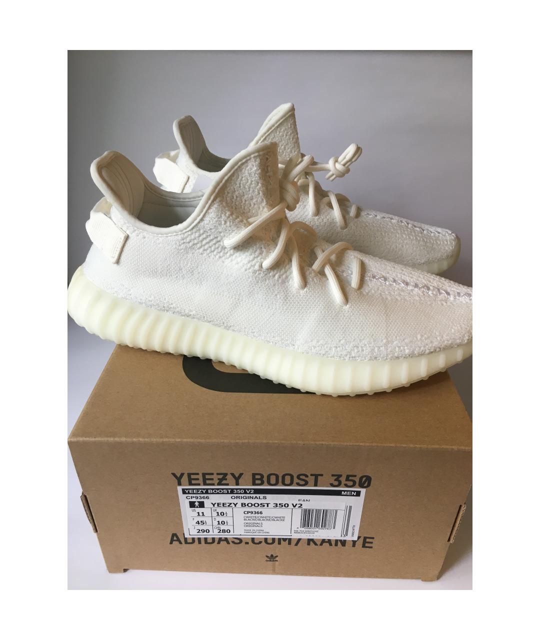 ADIDAS YEEZY Белые низкие кроссовки / кеды, фото 6