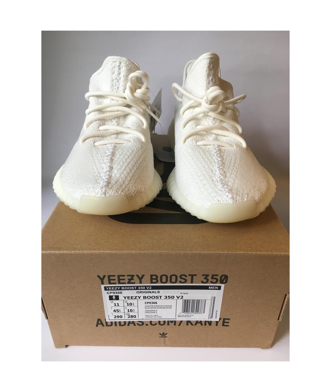 ADIDAS YEEZY Белые низкие кроссовки / кеды, фото 2