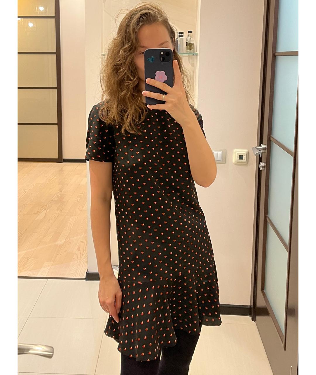 SAINT LAURENT Черное шелковое коктейльное платье, фото 6