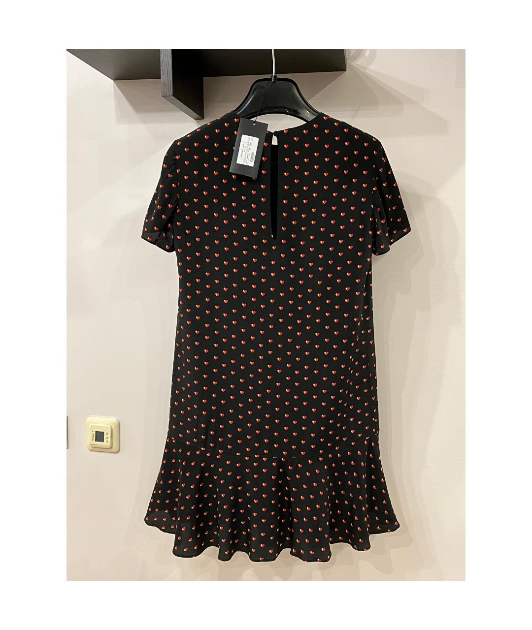 SAINT LAURENT Черное шелковое коктейльное платье, фото 2